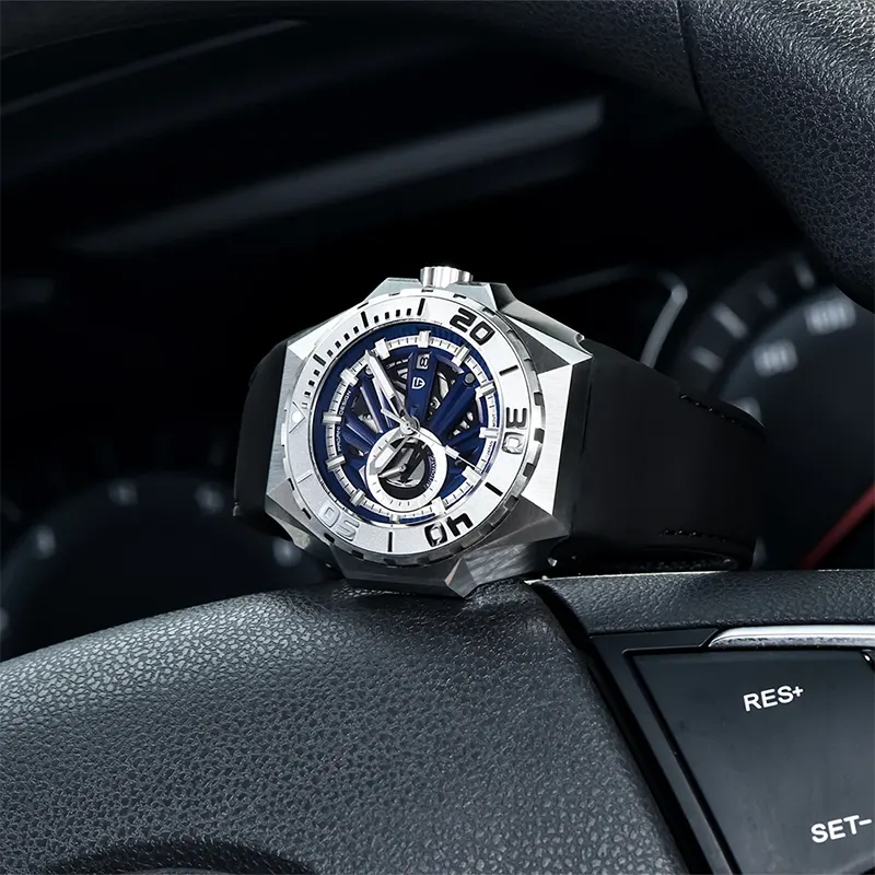 Pagani Design PD-YS007 Skeleton Blue Dial Automatic Men's Watch